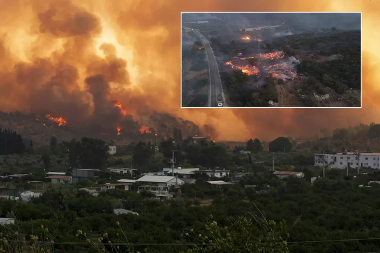 Çeşme'deki yangın büyüyor! Otoyol kapatıldı, yerleşim yerleri tahliye ediliyor