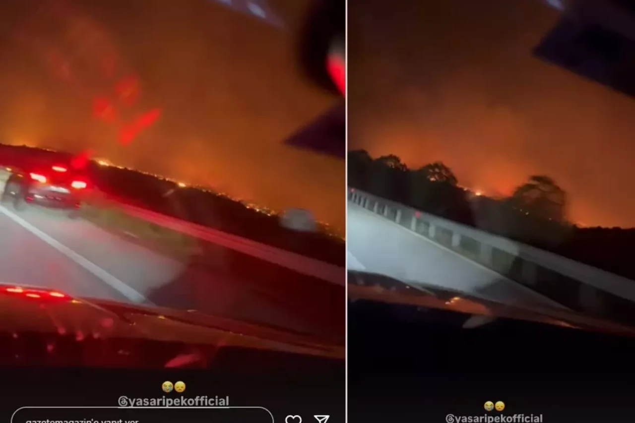 Şarkıcı Yaşar İpek, Çeşme'deki yangında alevlerin ortasında kaldı