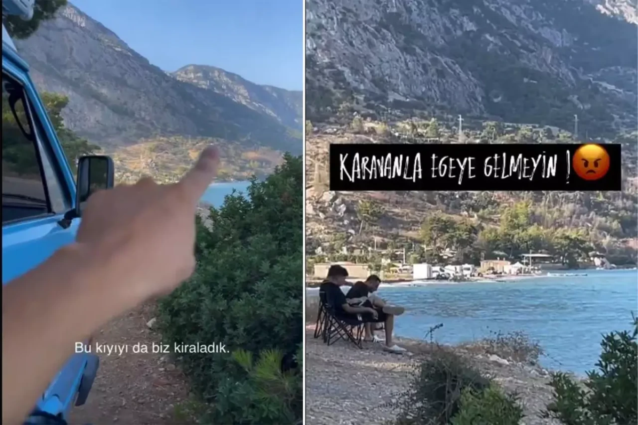 Muğla'da 'ücretsiz' alanda tatil yapan karavancıya şaşırtan kiralama talebi!