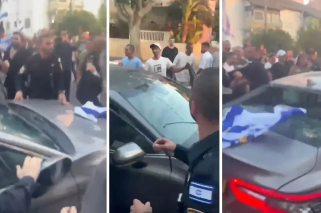 İsrailliler Arap milletvekilinin aracına saldırıp, "Araplara ölüm" sloganları attı