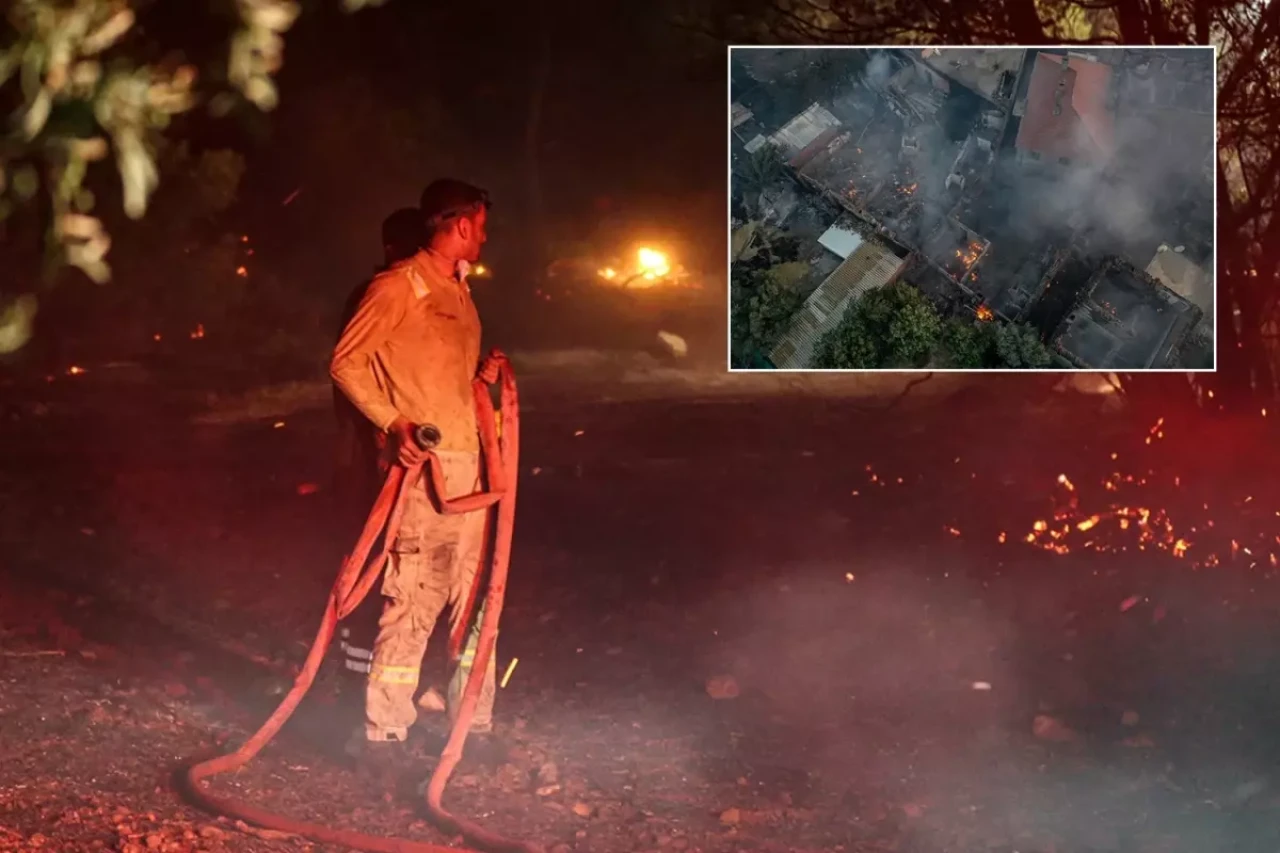 Çanakkale'de 5 köy boşaltıldı, çok sayıda ev alevlere teslim oldu