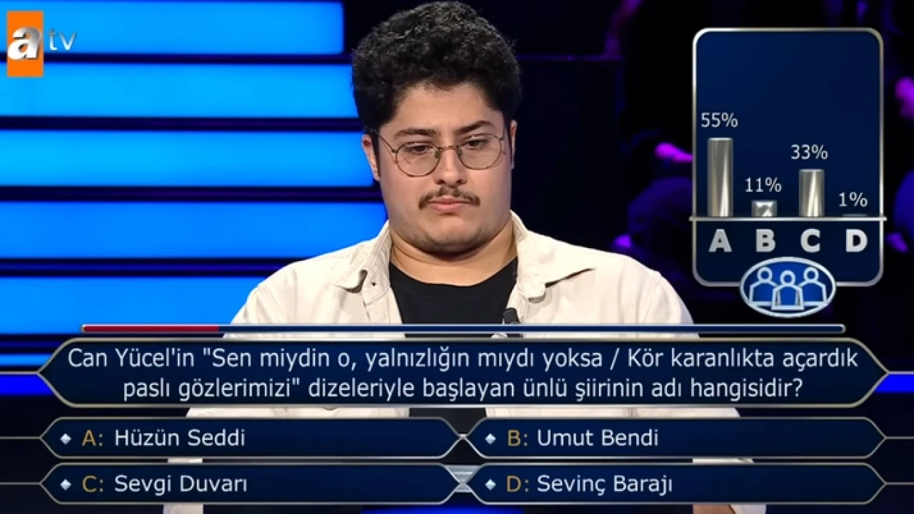 Kim Milyoner Olmak İster'e damga vuran an rüyasında gördüğü gerçek oldu