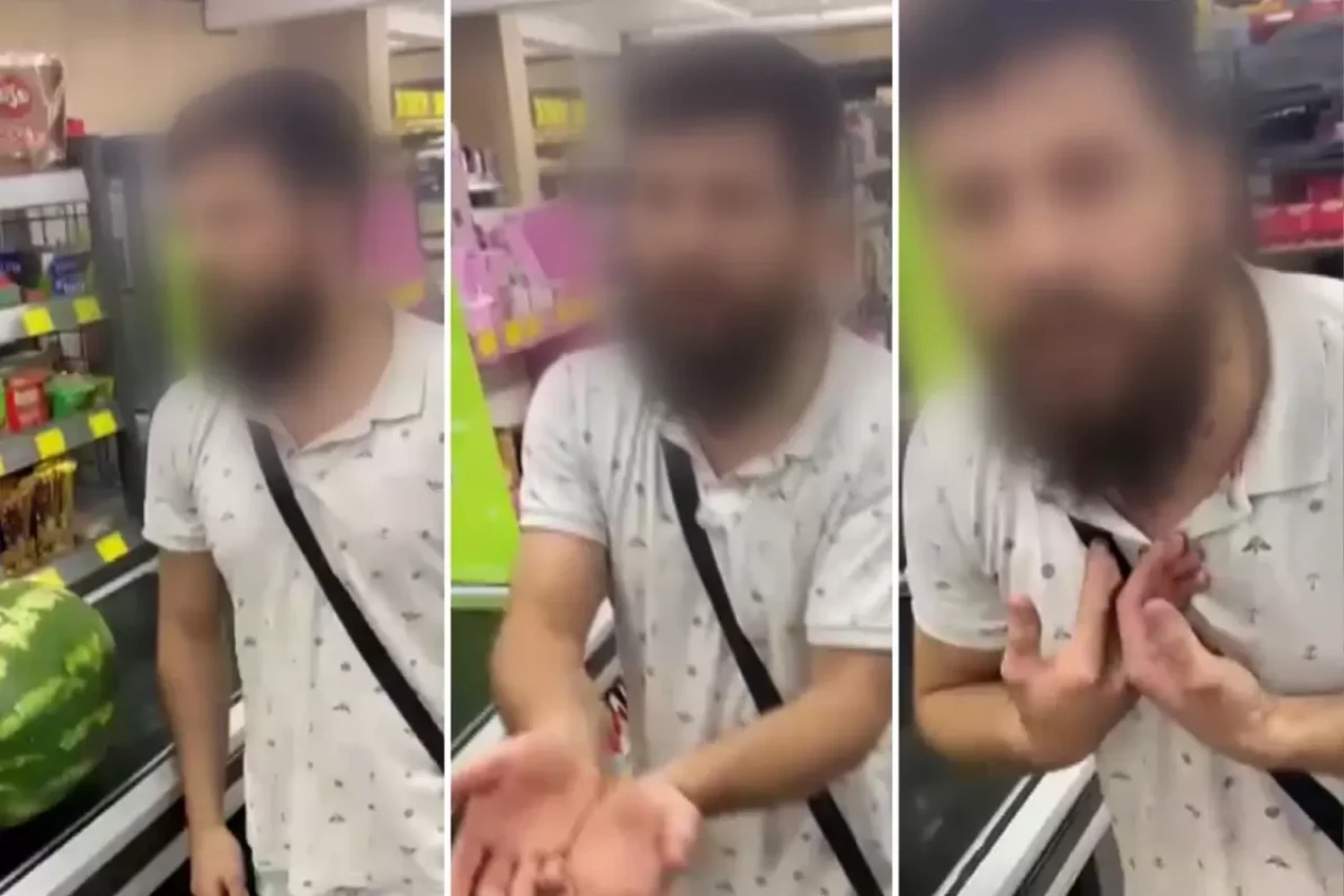 Çocuklu kadını markette taciz eden sapık gözaltına alındı