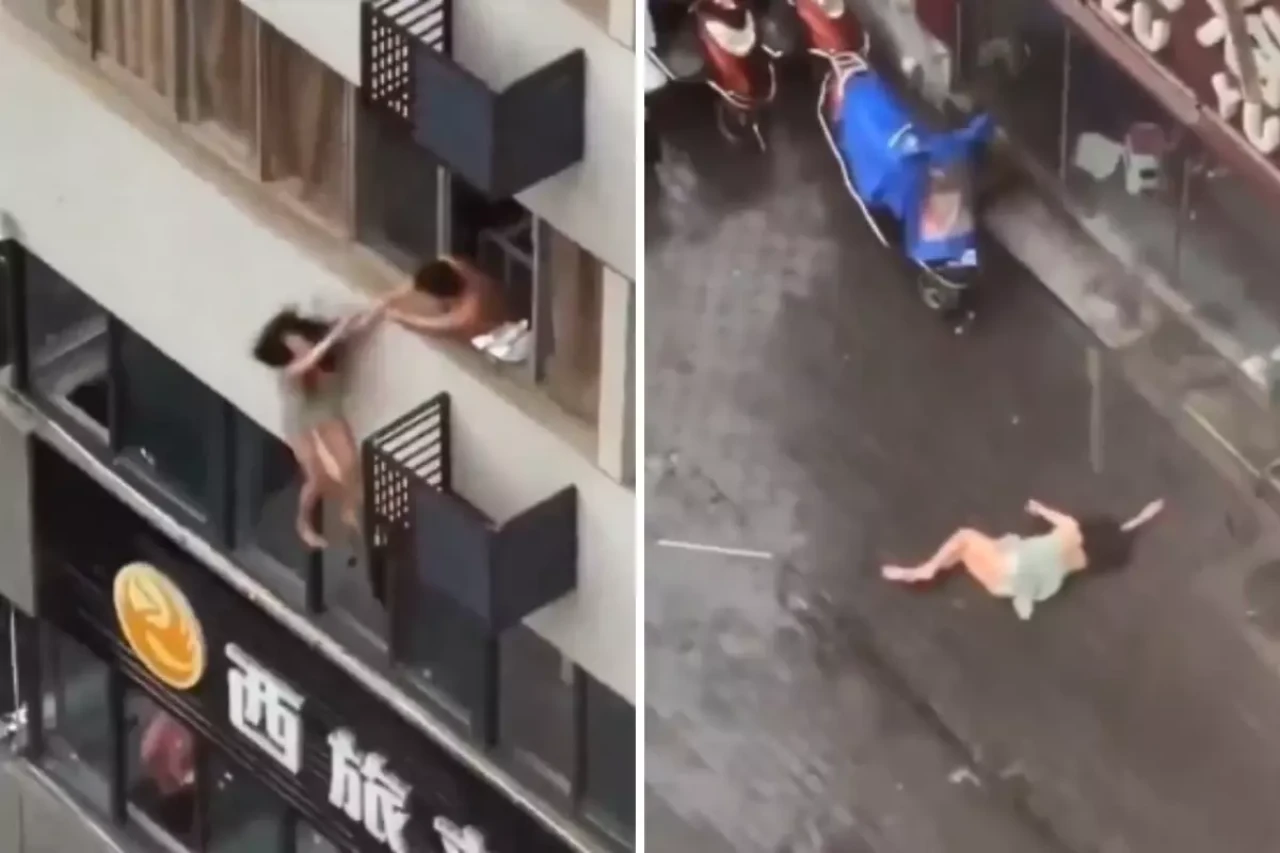 Kocasını metresiyle yakalayan kadın 4. kattan atladı