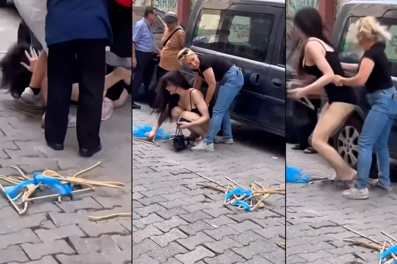"Sokakta böyle çıplak gezmeyin" deyip saldırdı! Kavga kamerada