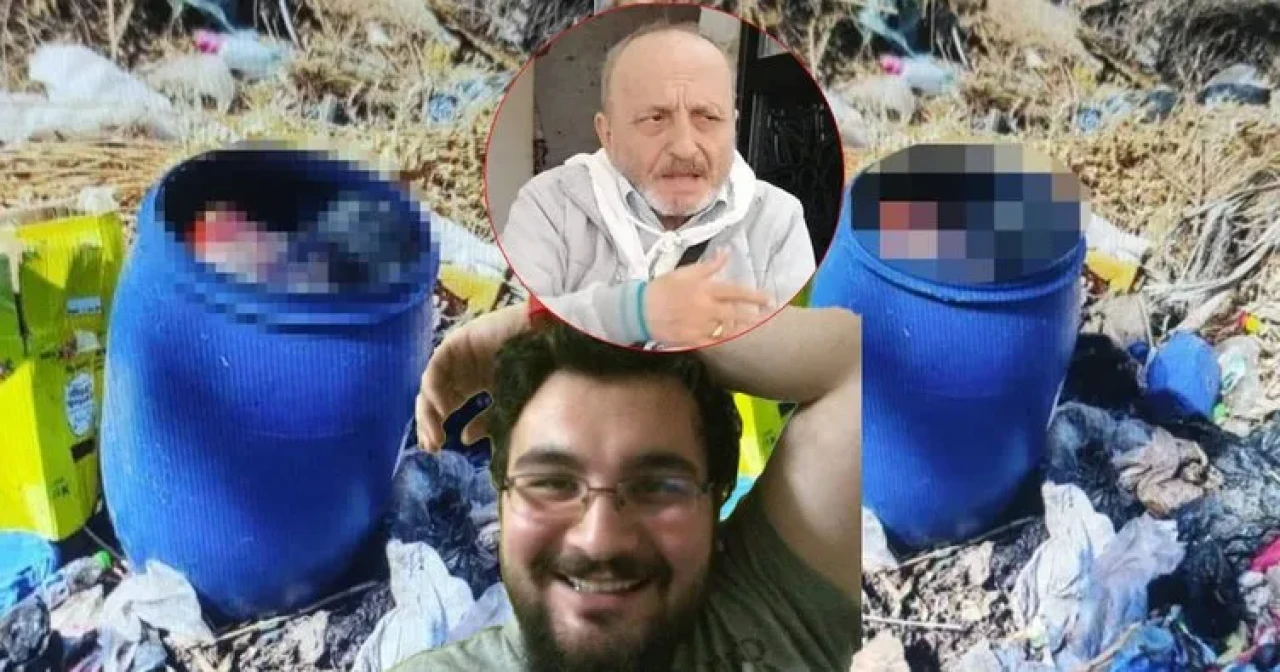 Evlat vahşeti kan dondurdu! Profesör babasını katletti, bidonla çöplüğe attı