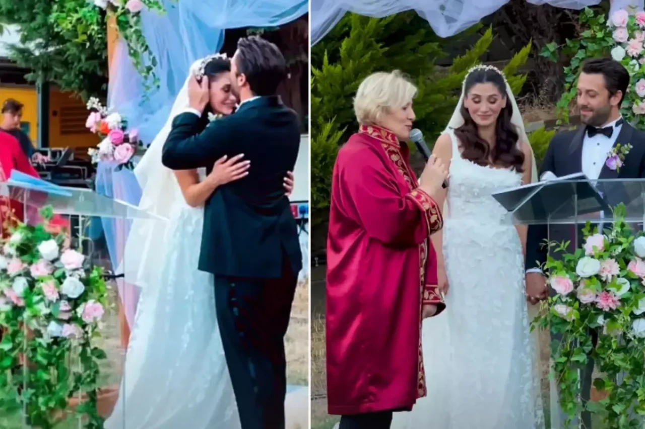 14 yıllık arkadaşlık aşka dönüştü! Sitare Akbaş gelin oldu