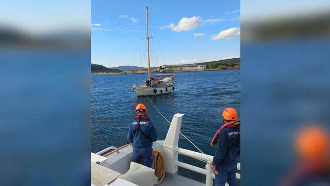 Faciadan dönüldü: Boğazda arıza yapan tekne kurtarıldı