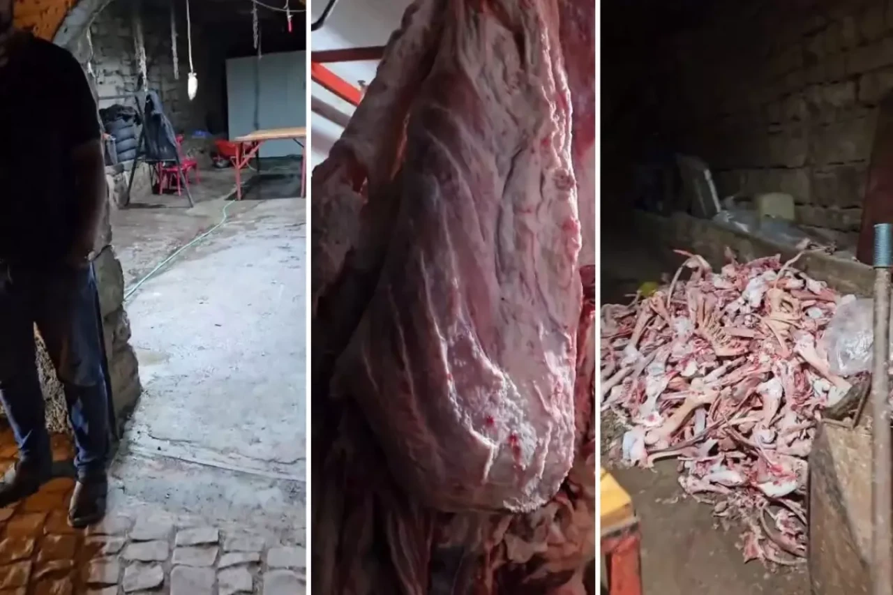 Et denince akla gelen kentte skandal! 1,5 ton et imha edildi