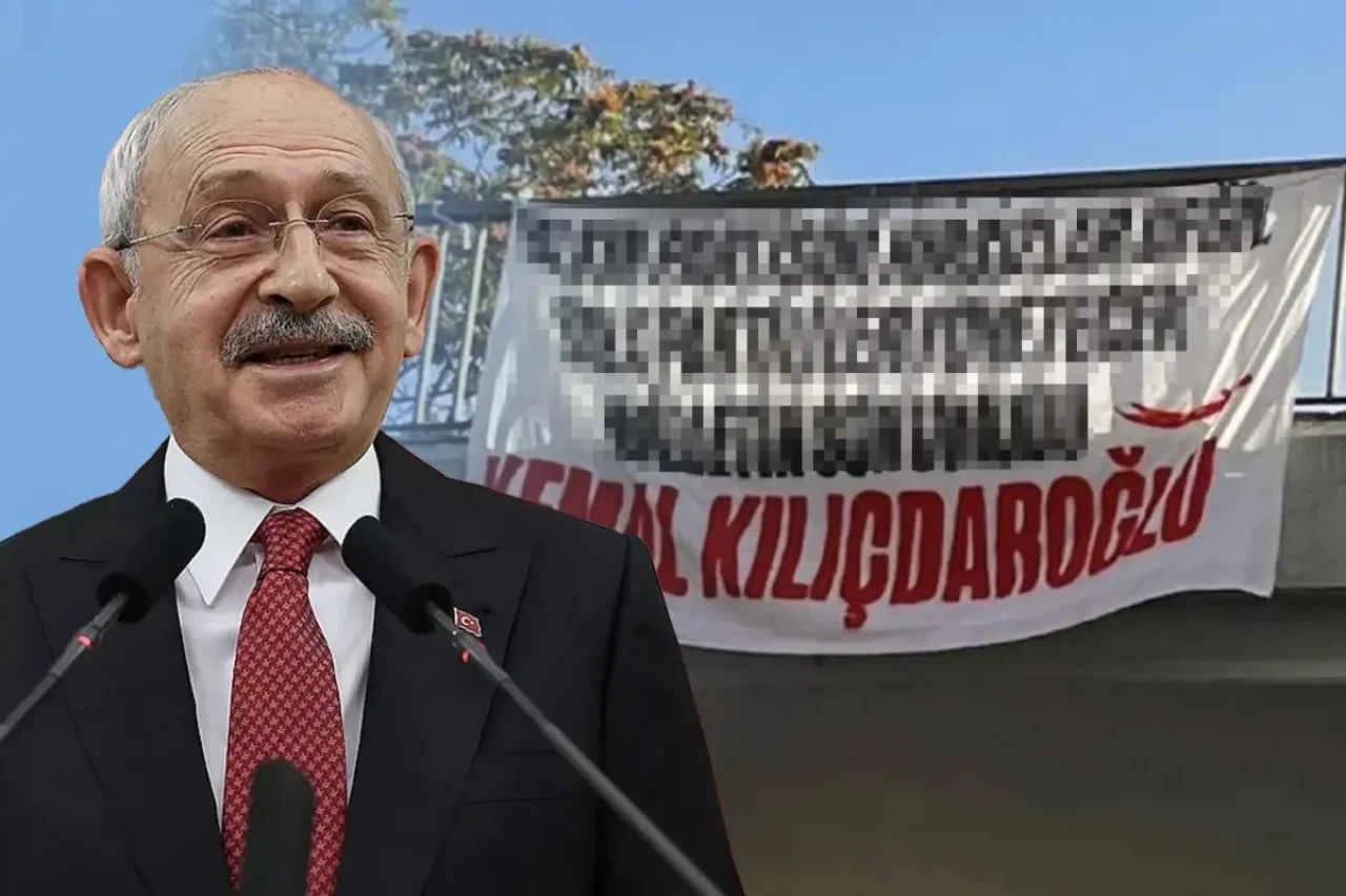 CHP'nin Kadıköy mitingi öncesi üst geçide "Kılıçdaroğlu" pankartı asıldı! İşte çok konuşulan pankart...