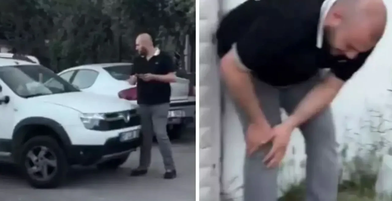 Arkadaşına araçla çarpan sürücü diz kapağını kırdı