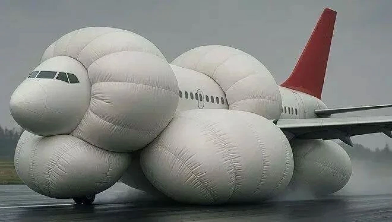 Uçaklar için dev hava yastığı projesi: Hayatta kalma şansı artıyor