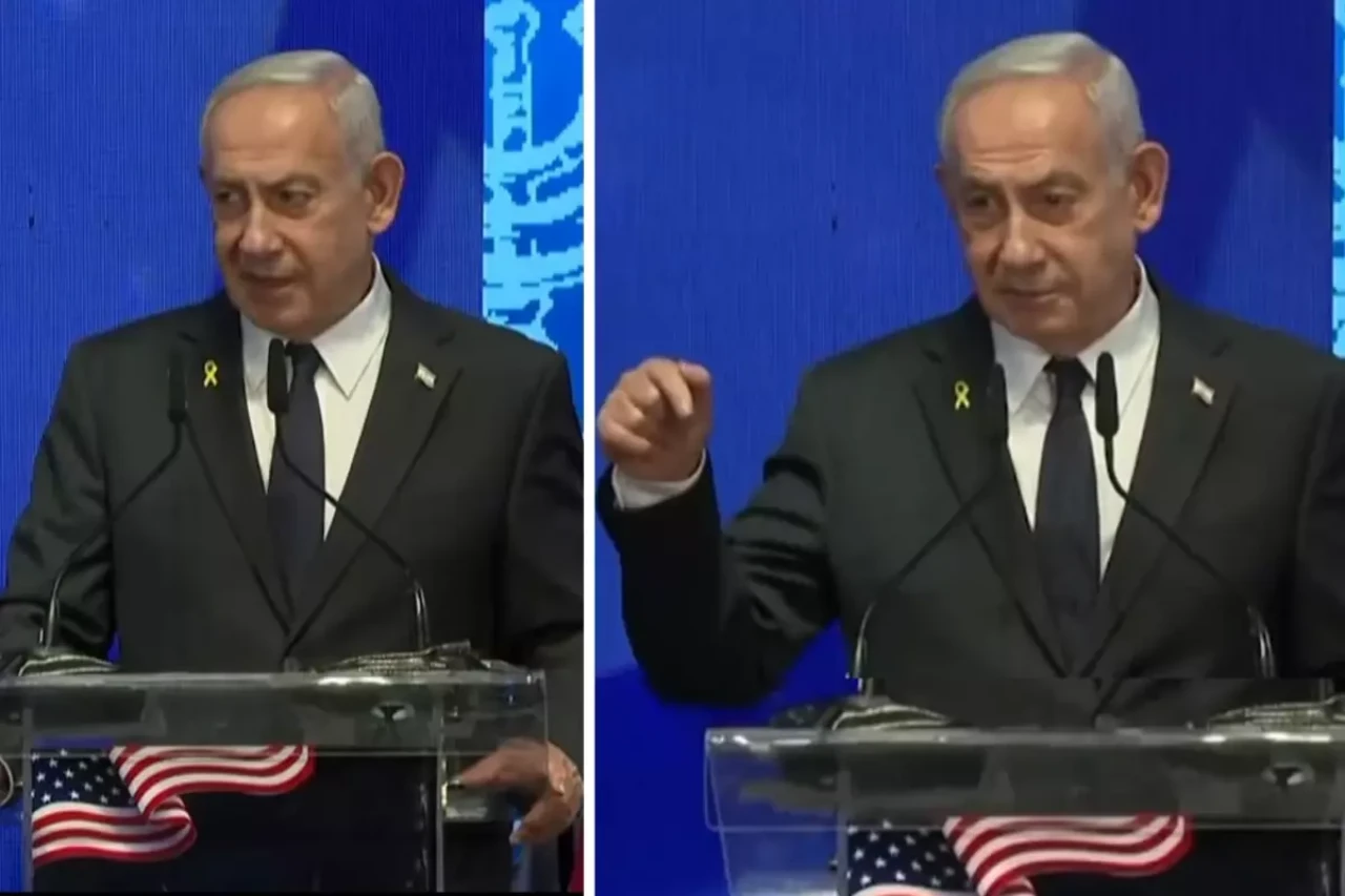 Sözleri salondaki herkesi şaşkına çevirdi! Netanyahu'dan 'cep telefonu' çıkışı