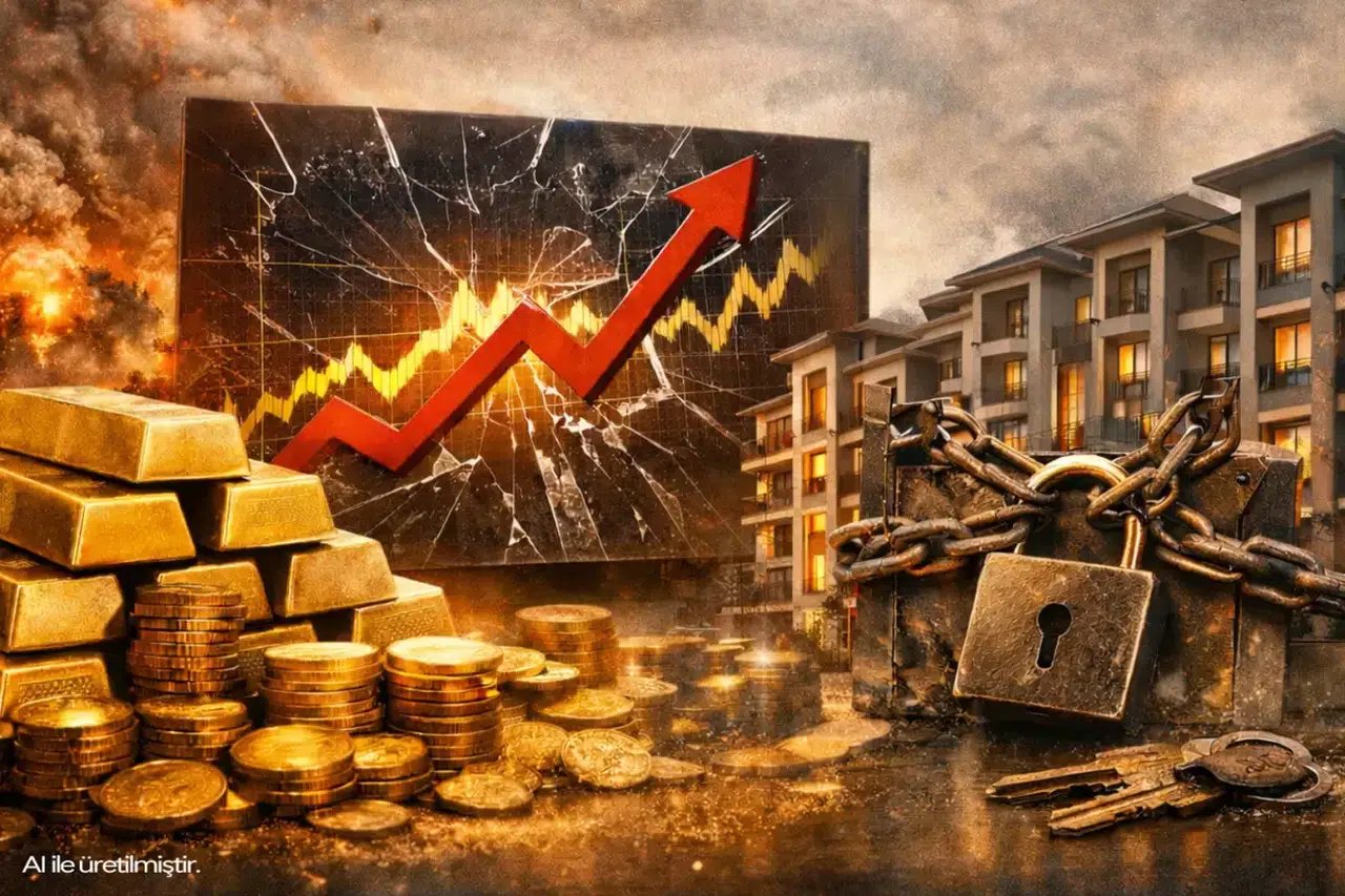Altın fırladı, konut piyasası kilitlendi