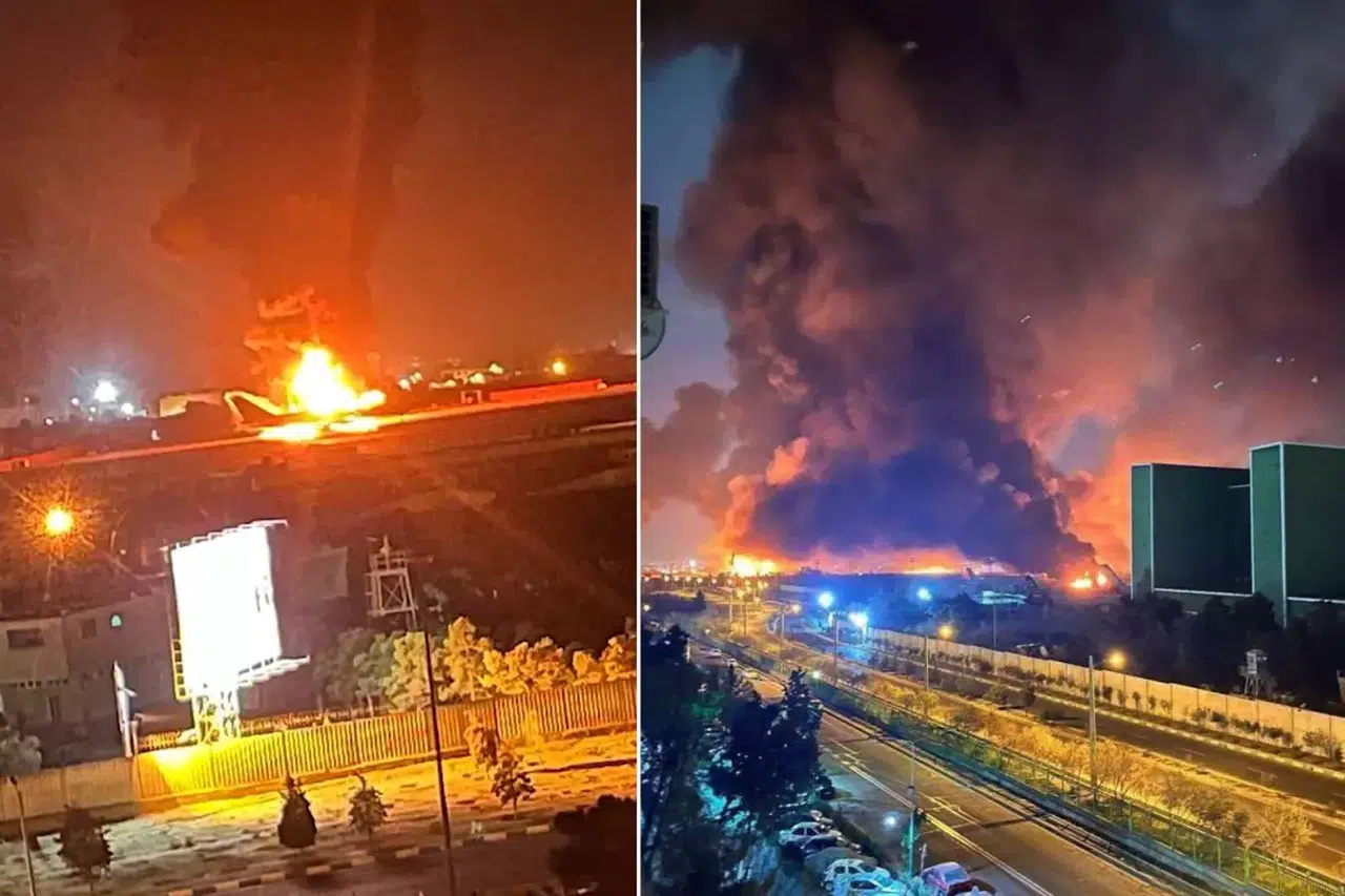 Uluslararası havalimanı vuruldu, uçaklar böyle alev aldı