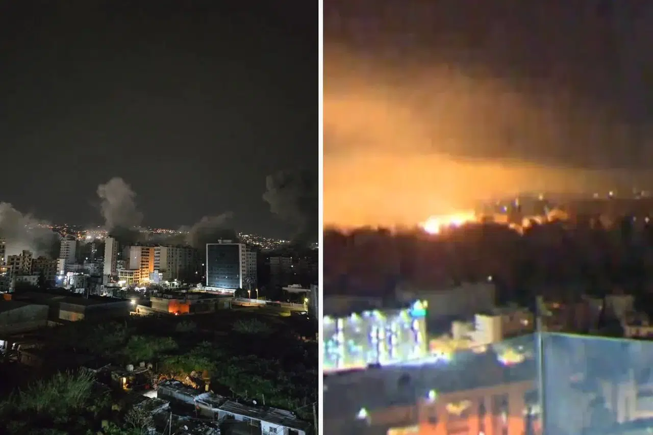 İsrail ordusu Beyrut'u yeniden hedef aldı: Patlama anı kameraya yansıdı