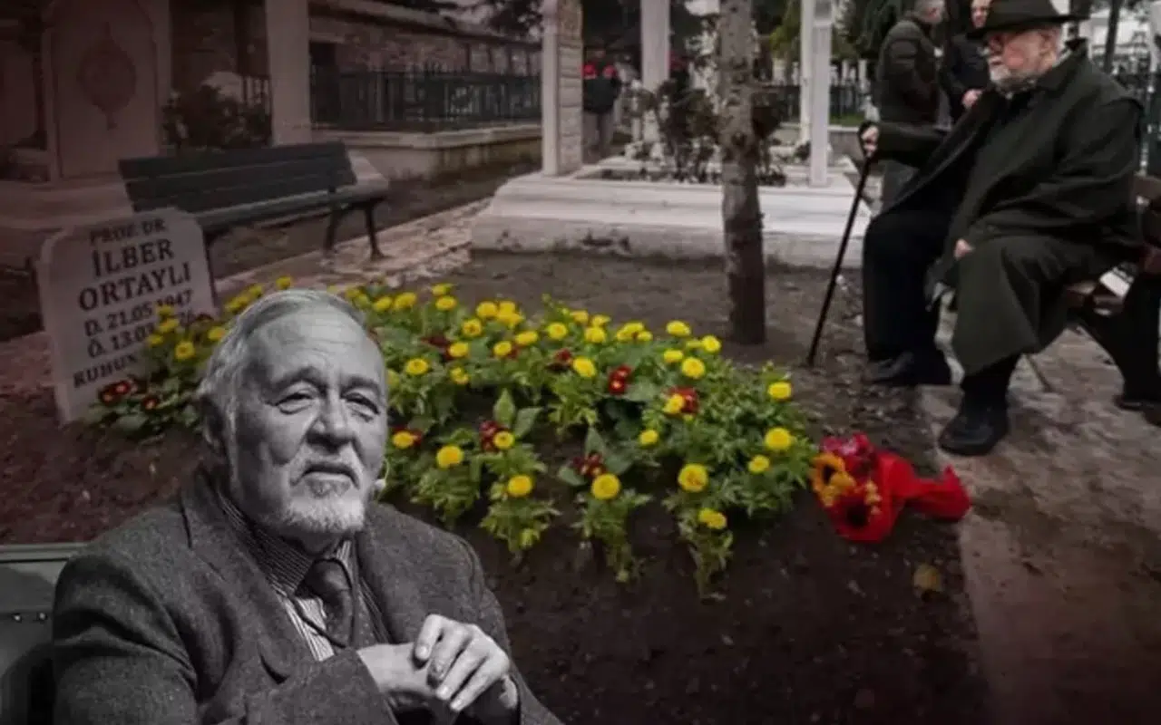 Celal Şengör ve Fatih Altaylı, İlber Ortaylı’nın kabrini ziyaret etti