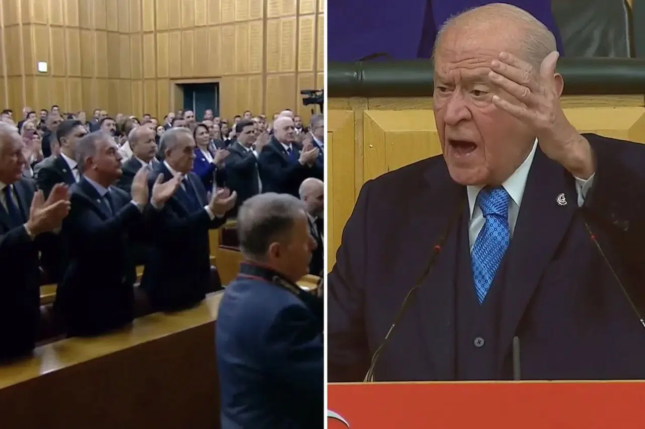 MHP lideri Bahçeli'nin Kürtlerle ilgili sözleri parti grubunda ayakta alkışlandı