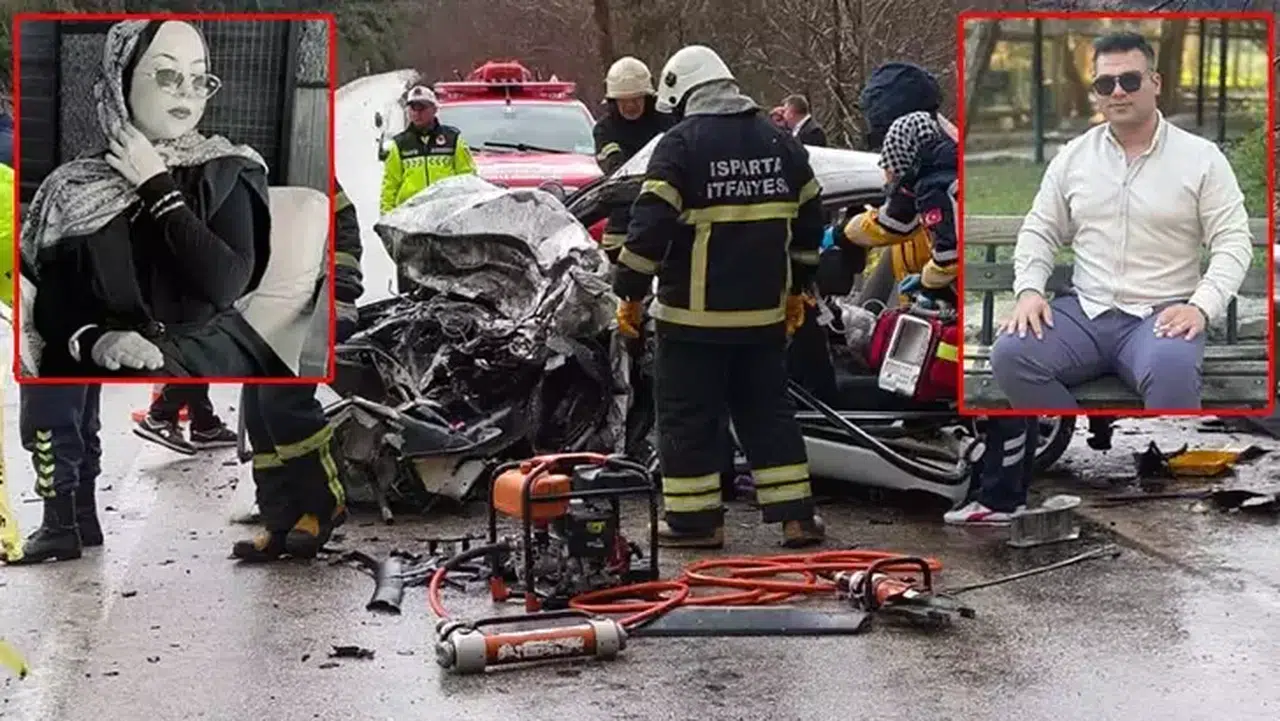 Isparta'da acı kaza: Nişanlı çift kazada hayatını kaybetti