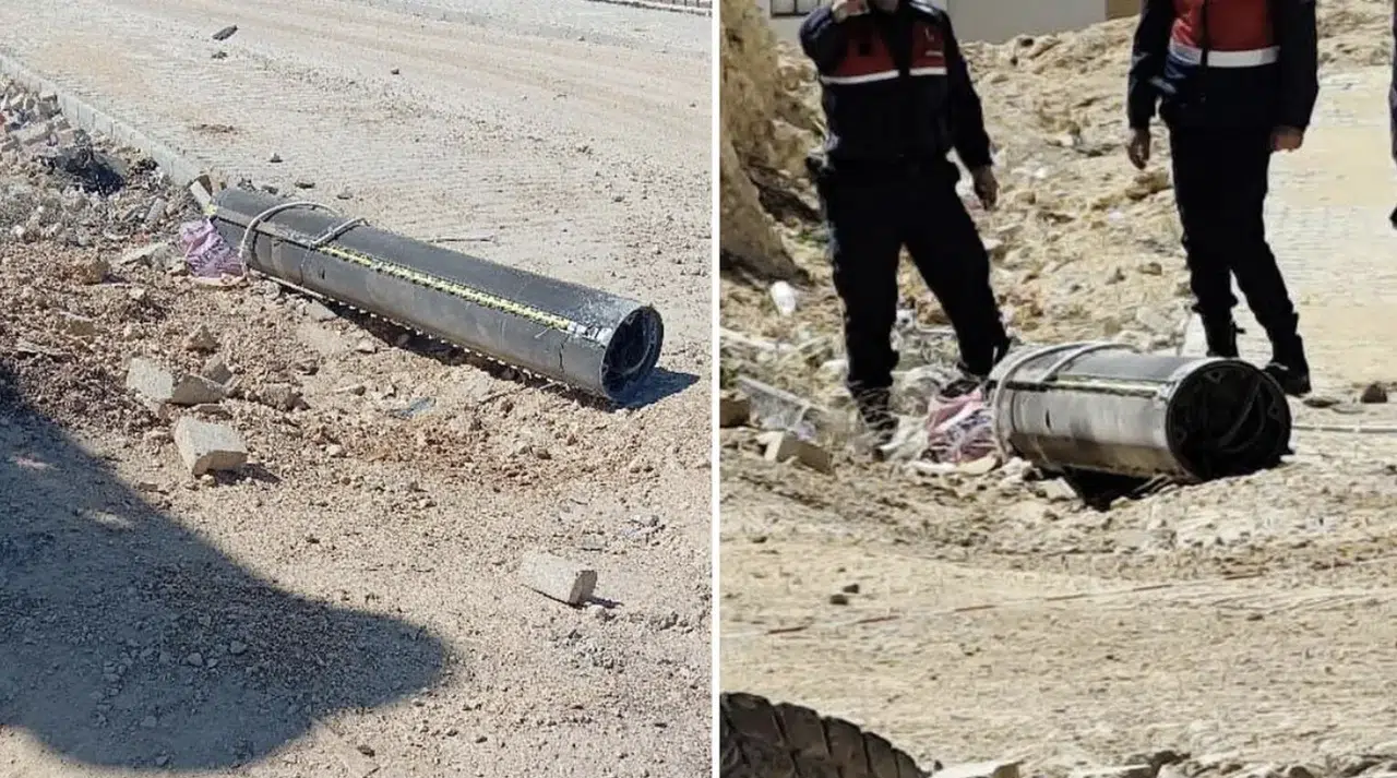 İran’dan atılan füze NATO tarafından vuruldu: Füze parçalar Gaziantep’e düştü