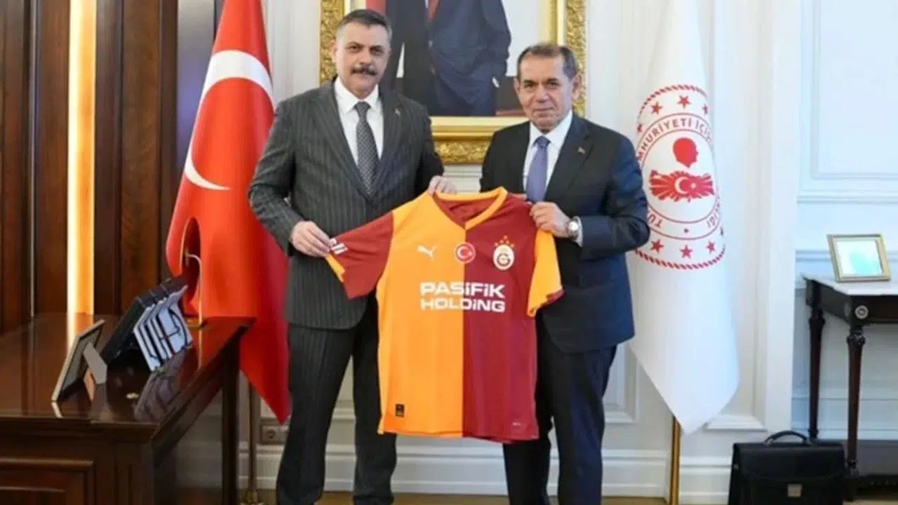 Galatasaray Başkanı Özbek’ten İçişleri Bakanı Çiftçi’ye ziyaret