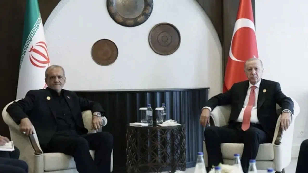 Cumhurbaşkanı Erdoğan, Mesud Pezeşkiyan ile görüştü! İran 'füzeler bizim değil' dedi