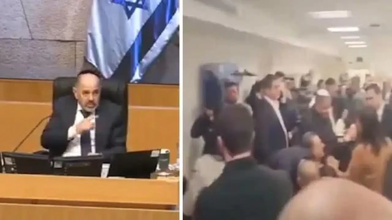 İsrail Meclisinde milletvekilleri sığınaklara gitti