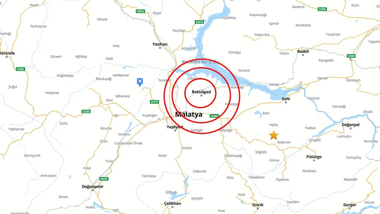 Malatya'da 1 dakikada iki deprem meydana geldi