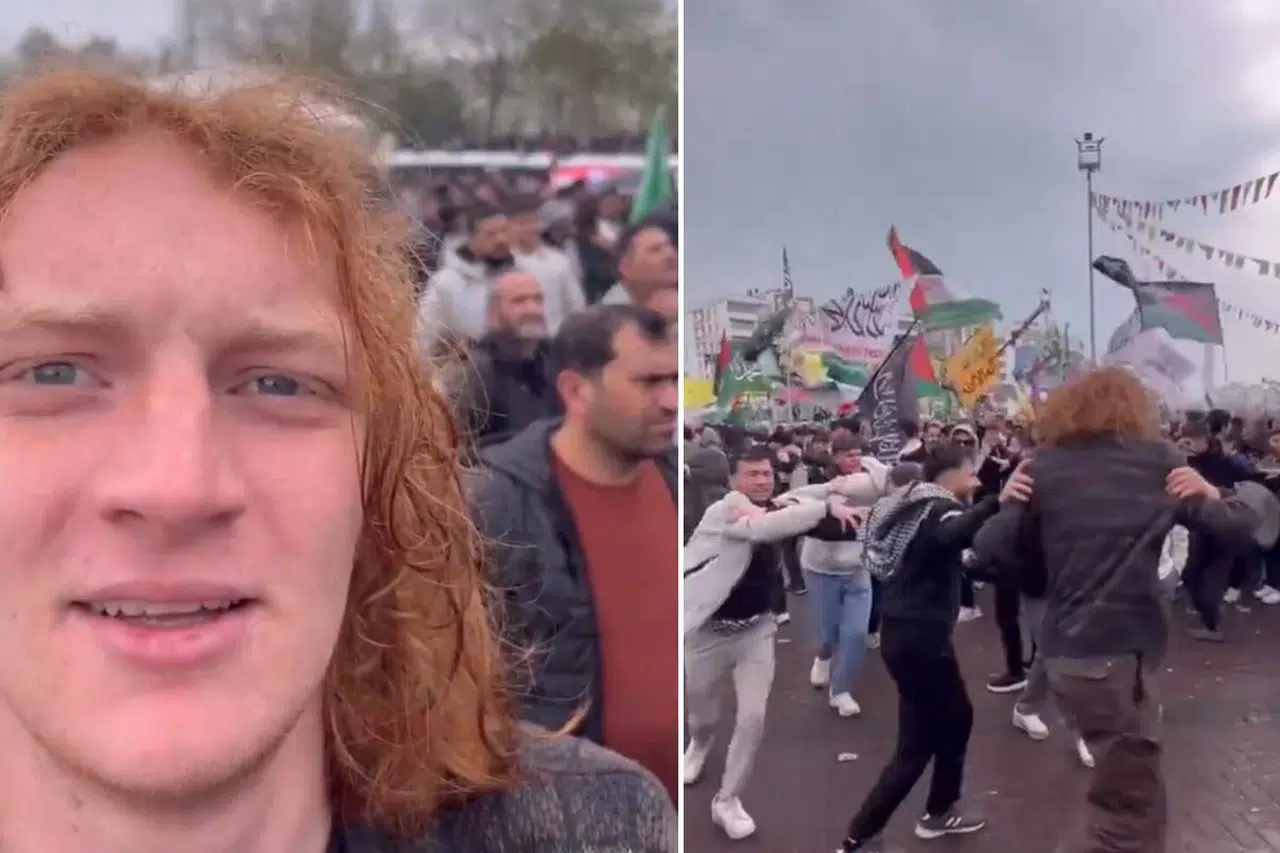 Amerikalı gezgin Diyarbakır'da protestonun ortasında kaldı