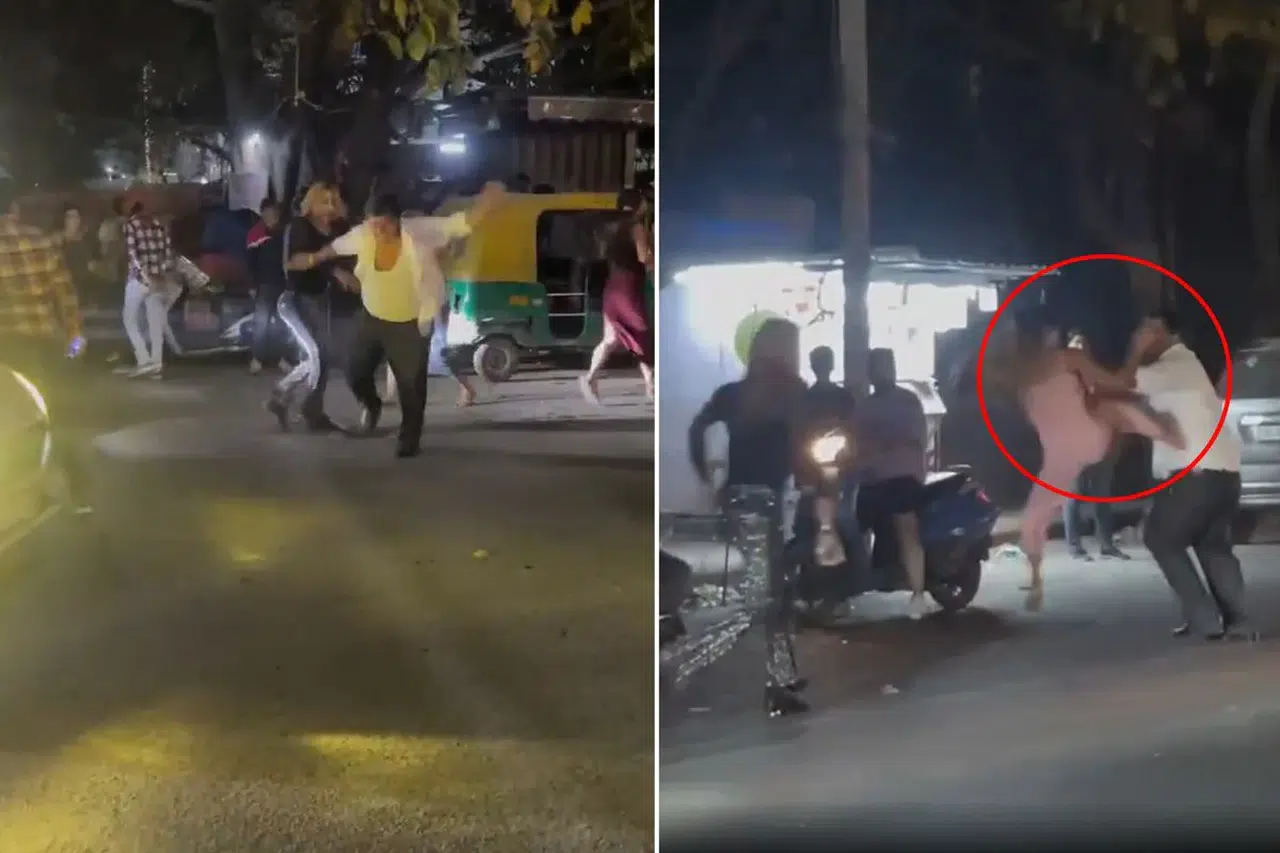 Üç kadın, taciz girişiminde bulunan şahsı dövdü