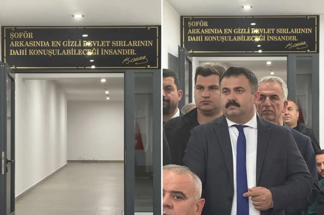 Atatürk'e ait olmayan söz ona atfedilip şoförler odasına asıldı