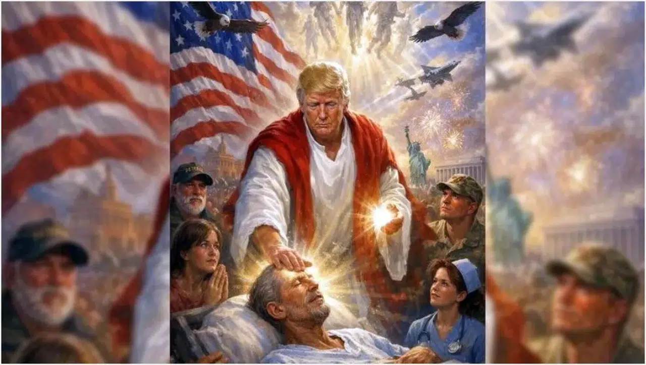 Trump, kendisinin Hazreti İsa gibi tasvir edildiği görseli sildi