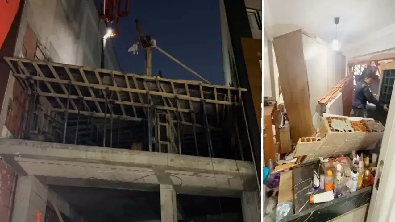 Zeytinburnu’nda inşaat kazası: Beton dökümü sırasında duvar çöktü