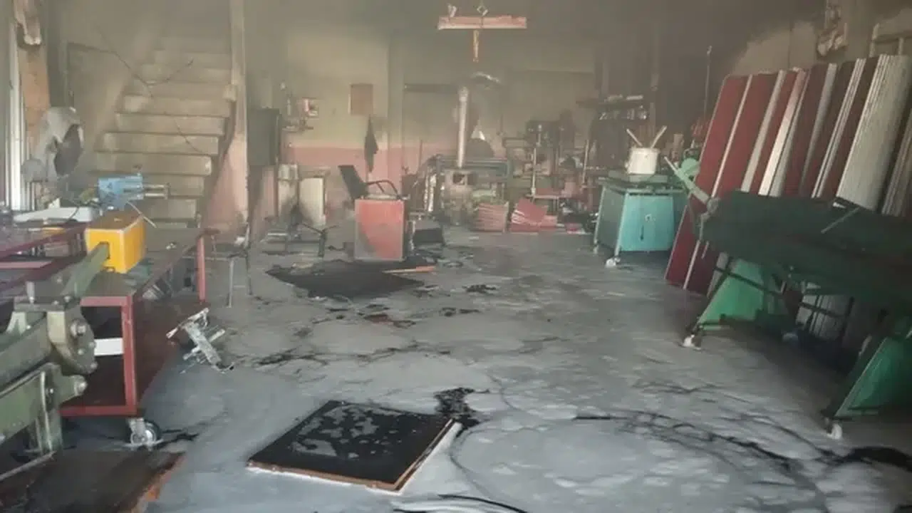 Sobaya dökülen tiner patladı: 1 kişi ağır yaralandı