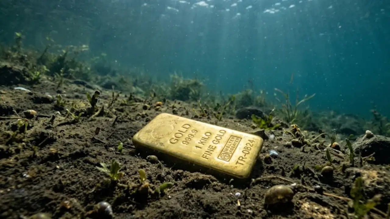 Serinlemek için girdiği gölde servet sahibi oldu