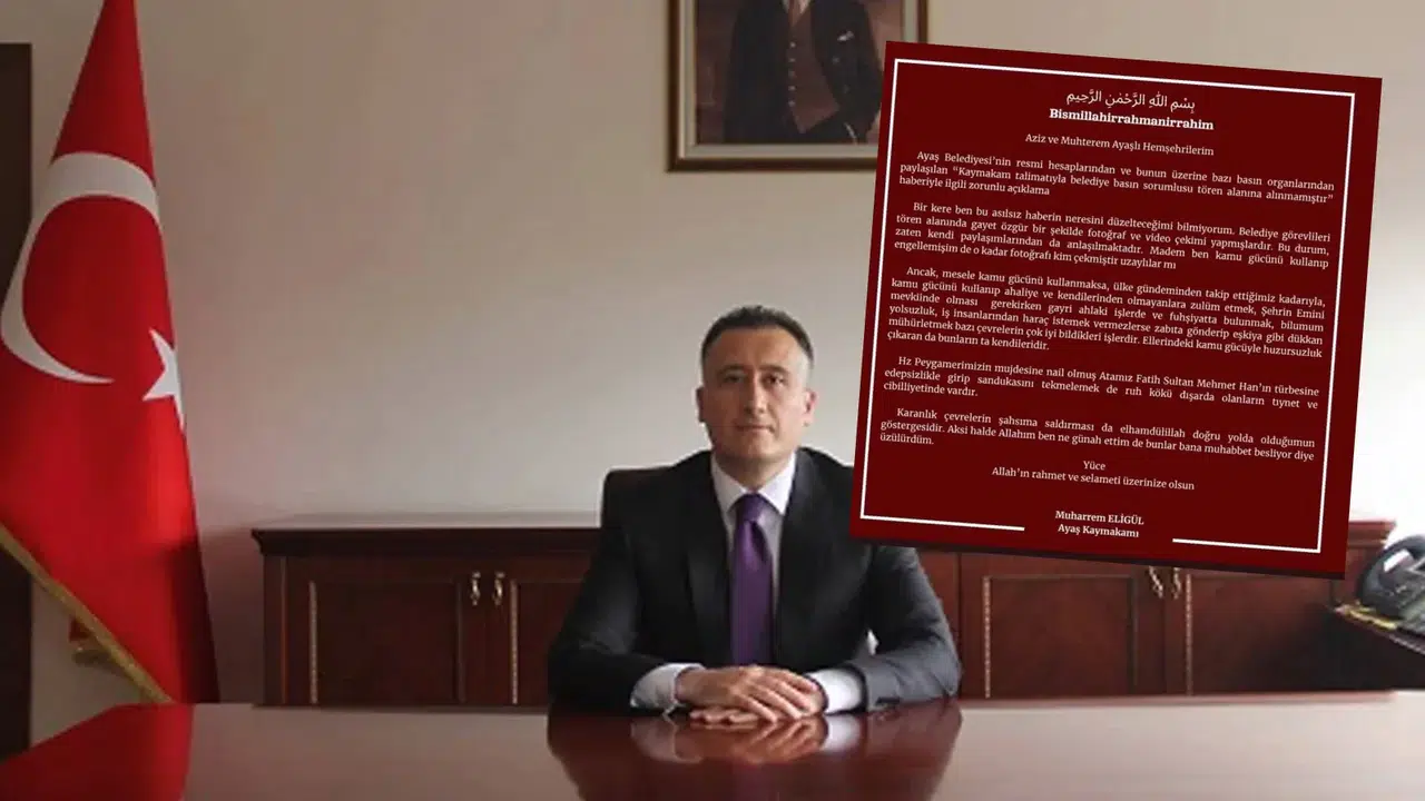 "Kes lan" çıkışı gündem oldu: Ayaş Kaymakamı Muharrem Eligül görevden alındı