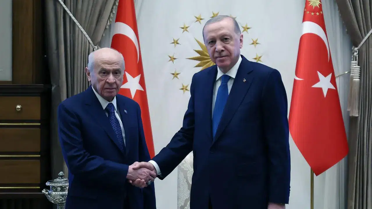 Cumhurbaşkanı Erdoğan, MHP lideri Bahçeli'yi kabul etti