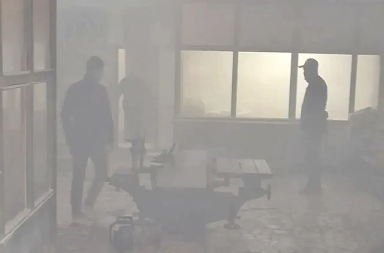 Gelibolu’da marangozhane yangını kısa sürede söndürüldü