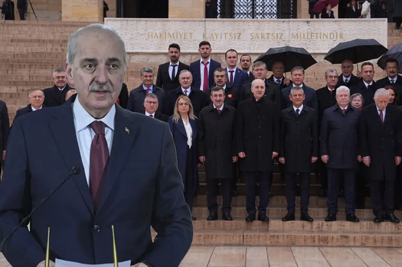 Devlet erkanı Anıtkabir'i ziyaret etti