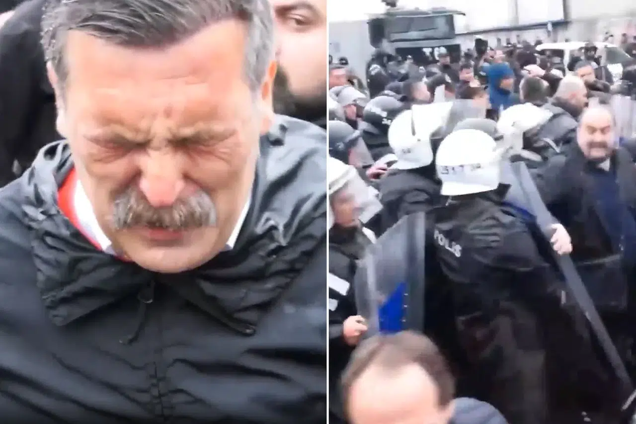 Mecidiyeköy’de dağılmayan gruba polis müdahalesi: Erkan Baş da biber gazına maruz kaldı
