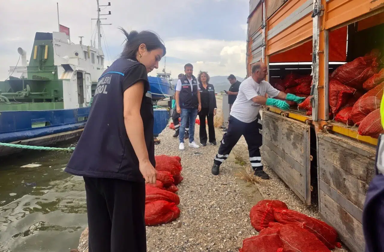 İzmir’de kaçak midye operasyonu: 7 ton midye ele geçirildi