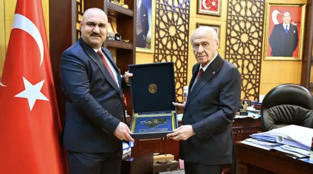 MHP lideri Bahçeli Kerkük Valisi Muhammed Seman Ağa’yı kabul etti
