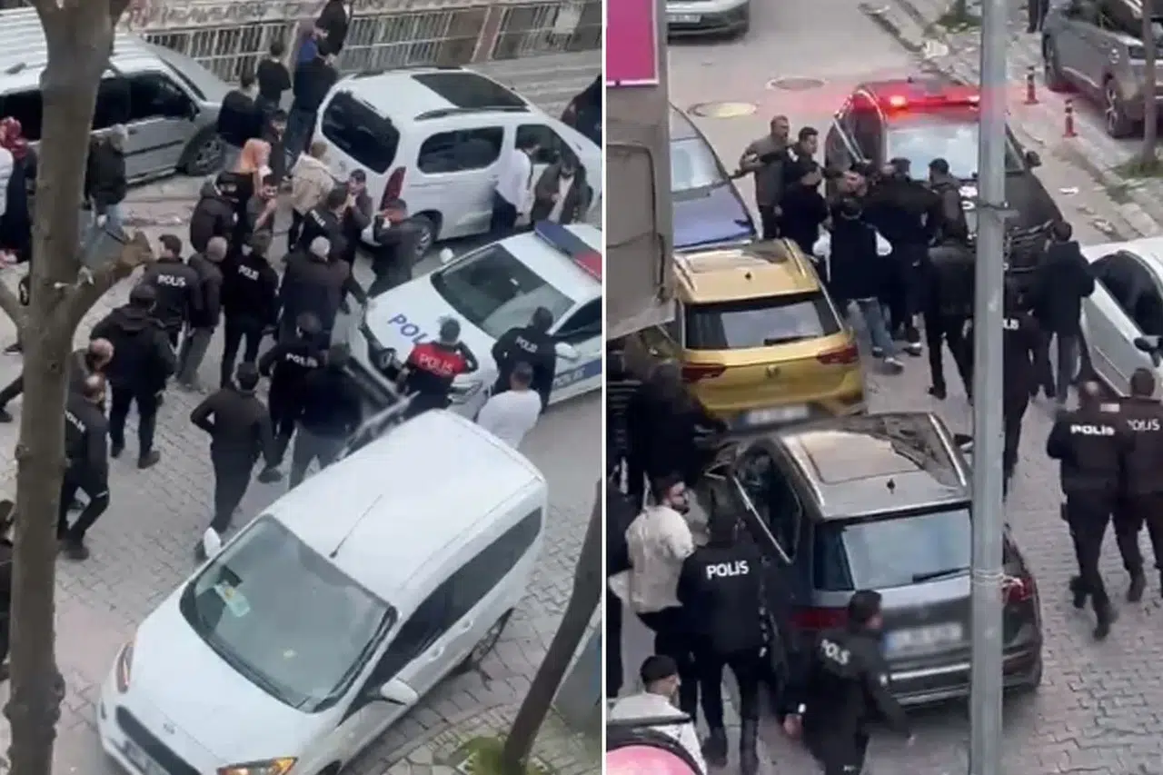 Kavgaya aileler dahil oldu, ortalık savaş alanına döndü