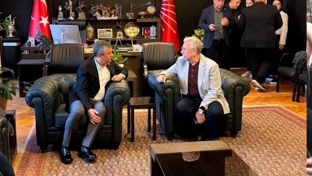 Mansur Yavaş, Özgür Özel’i TBMM’de ziyaret etti