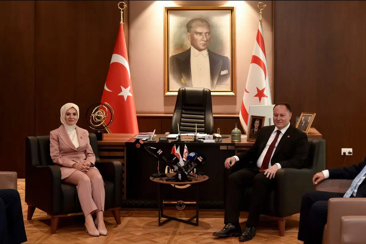 KKTC Meclis Başkanı Öztürkler, Bakan Göktaş'ı kabul etti