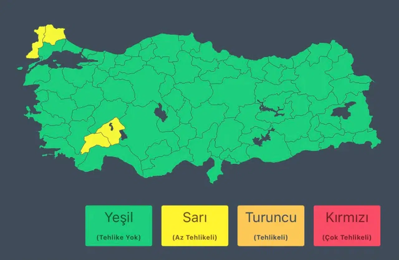 İçişleri Bakanlığı uyardı: 4 ilde kuvvetli yağış bekleniyor