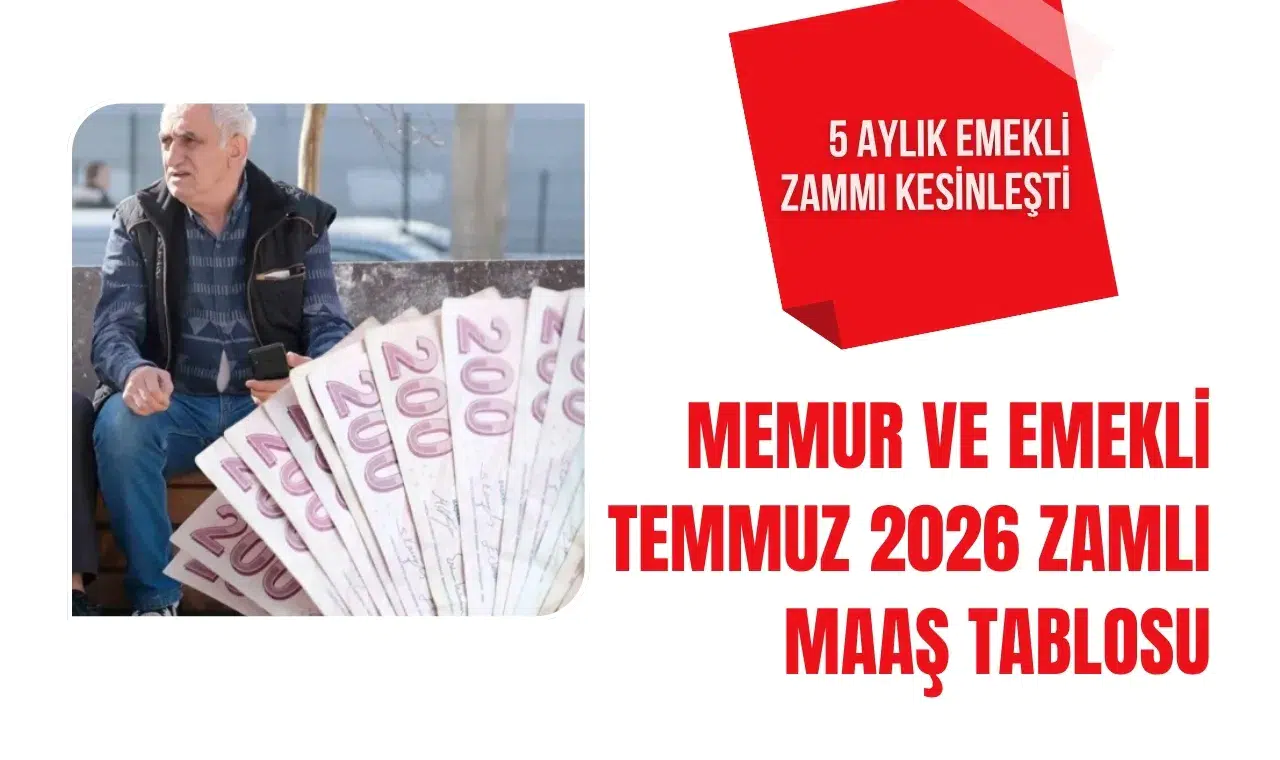 5 aylık zam oranı netleşti! Temmuzda emekli ve memur maaşları ne kadar artacak?