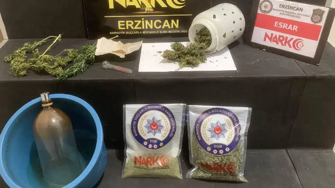 Erzincan'da midelerinde 100 kapsül uyuşturucu taşıyan 2 şüpheli tutuklandı