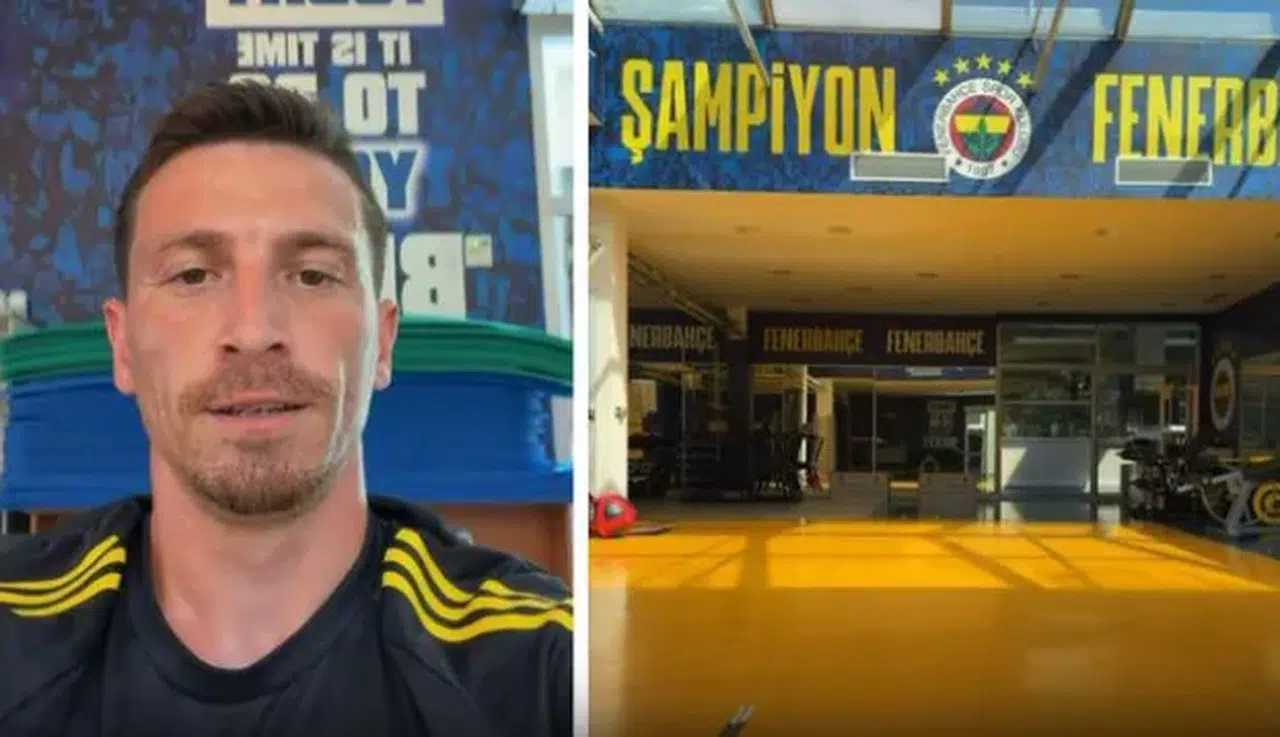 Mert Hakan Yandaş'ın antrenmanına Nilüfer eşlik etti