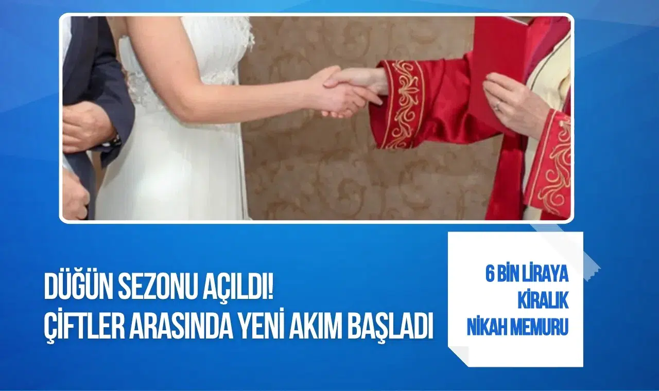 Düğün sektöründe yeni trend: Sembolik nikah törenlerine ilgi artıyor